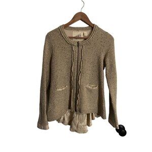 Anthropologie Angel of the North Size XS 50s Style Moto Tweed Jacket